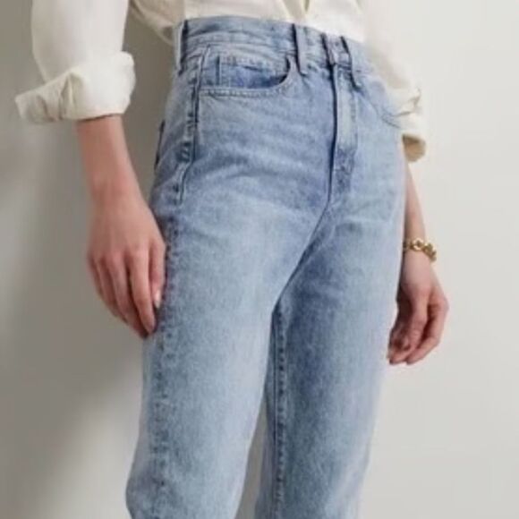 VERONICA BEARD CARLY KICK-FLARE JEAN IN PEBBLE STONE size 30 - Picture 4 of 17